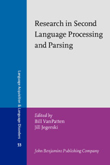 E-book, Research in Second Language Processing and Parsing, John Benjamins Publishing Company