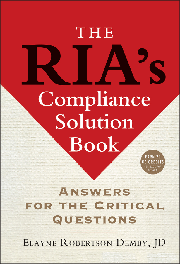 E-book, The RIA's Compliance Solution Book : Answers for the Critical Questions, Bloomberg Press