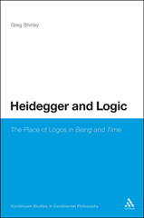 E-book, Heidegger and Logic, Shirley, Greg, Bloomsbury Publishing