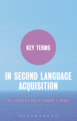 eBook, Key Terms in Second Language Acquisition, Bloomsbury Publishing