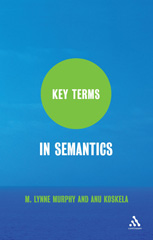 E-book, Key Terms in Semantics, Bloomsbury Publishing