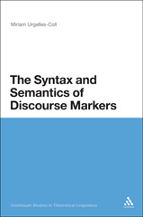 eBook, The Syntax and Semantics of Discourse Markers, Bloomsbury Publishing