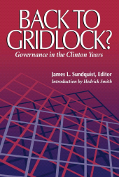 E-book, Back to Gridlock? : Governance in the Clinton Years, Brookings Institution Press