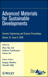E-book, Advanced Materials for Sustainable Developments, Volume 31, Issue 9, American Ceramic Society