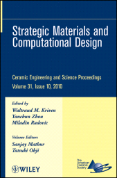 E-book, Strategic Materials and Computational Design, Volume 31, Issue 10, American Ceramic Society
