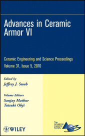 E-book, Advances in Ceramic Armor VI, Volume 31, Issue 5, American Ceramic Society