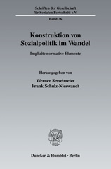 eBook, Konstruktion von Sozialpolitik im Wandel. : Implizite normative Elemente., Duncker & Humblot