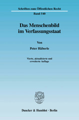 E-book, Das Menschenbild im Verfassungsstaat., Duncker & Humblot