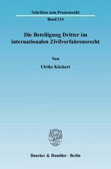 E-book, Die Beteiligung Dritter im internationalen Zivilverfahrensrecht., Duncker & Humblot