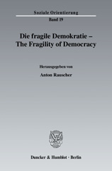 E-book, Die fragile Demokratie - The Fragility of Democracy., Duncker & Humblot