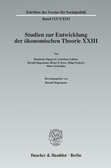 E-book, Ökonomie und Technik. : Studien zur Entwicklung der ökonomischen Theorie XXIII., Duncker & Humblot