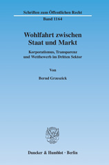 E-book, Wohlfahrt zwischen Staat und Markt. : Korporatismus, Transparenz und Wettbewerb im Dritten Sektor., Duncker & Humblot