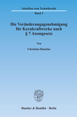 E-book, Die Veränderungsgenehmigung für Kernkraftwerke nach 7 Atomgesetz., Duncker & Humblot