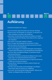 E-book, Aufklärung, Band 21: Religion, Felix Meiner Verlag