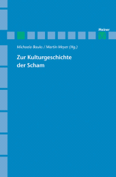 E-book, Zur Kulturgeschichte der Scham, Felix Meiner Verlag