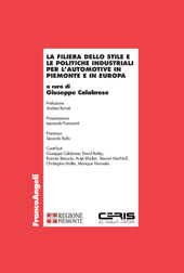 E-book, La filiera dello stile e le politiche industriali per l'automotive in Piemonte e in Europa, Franco Angeli