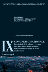 E-book, IX Congresso nazionale S.I.P.SA : la psicologia della salute tra ricerca e intervento nei servizi sociosanitari, nella comunità, nei luoghi di lavoro e nella scuola, Franco Angeli