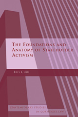 E-book, The Foundations and Anatomy of Shareholder Activism, Hart Publishing
