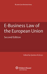 E-book, E-Business Law of the European Union, Kluwer Law International