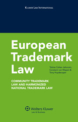 E-book, European Trademark Law, Jehoram, Tobias Cohen, Kluwer Law International