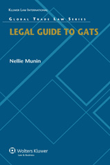 E-book, Legal Guide to GATS, Munin, Nellie, Kluwer Law International