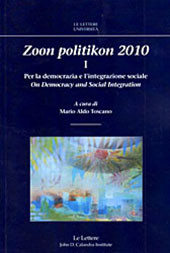 E-book, Zoon politikon 2010 : I : per la democrazia e l'integrazione sociale = On Democracy and Social Integration, Le Lettere