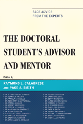 E-book, The Doctoral StudentOs Advisor and Mentor : Sage Advice from the Experts, R&L Education