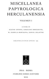 E-book, Miscellanea papyrologica Herculanensia : volumen I, Fabrizio Serra