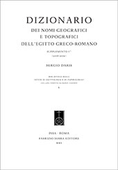 eBook, Dizionario dei nomi geografici e topografici dell'Egitto greco-romano : Supplemento 5. : 2006-2009, Fabrizio Serra