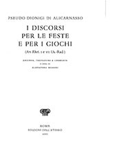 eBook, I discorsi figurati I e II : Ars. rhet. VIII e IX Us.-Rad., Pseudo-Dionysius, of Halicarnassus, Fabrizio Serra
