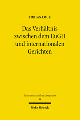 E-book, Das Verhältnis zwischen dem EuGH und internationalen Gerichten, Mohr Siebeck