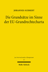 E-book, Die Grundsätze im Sinne der EU-Grundrechtecharta, Mohr Siebeck