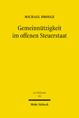E-book, Gemeinnützigkeit im offenen Steuerstaat, Droege, Michael, Mohr Siebeck