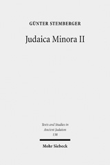 eBook, Judaica Minora : Teil II: Geschichte und Literatur des rabbinischen Judentums, Mohr Siebeck