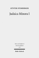 E-book, Judaica Minora : Teil I: Biblische Traditionen im rabbinischen Judentum, Stemberger, Günter, Mohr Siebeck