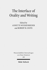 E-book, The Interface of Orality and Writing : Speaking, Seeing, Writing in the Shaping of New Genres, Mohr Siebeck