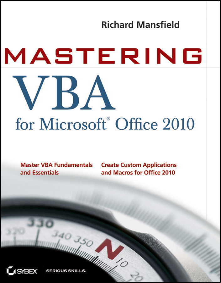 E-book, Mastering VBA for Office 2010, Sybex