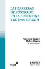 E-book, Las carreras de posgrado en la Argentina y su evaluación, Editorial Teseo