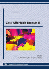 E-book, Cost-Affordable Titanium III, Trans Tech Publications Ltd