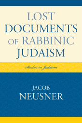E-book, Lost Documents of Rabbinic Judaism, University Press of America