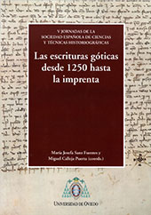 eBook, Paleografía II : las escrituras góticas desde 1250 hasta la imprenta : V jornadas de la Sociedad Española de Ciencias y Técnicas historiográficas, Universidad de Oviedo