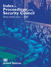 E-book, Index to Proceedings of the Security Council : Sixty-third Year, 2008, United Nations Publications