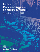 E-book, Index to Proceedings of the Security Council : Sixty-fourth Year, 2009, United Nations Publications