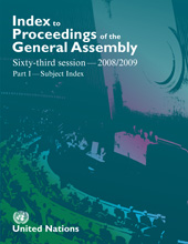 eBook, Index to Proceedings of the General Assembly 2008/2009, United Nations Publications