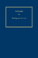 eBook, Œuvres complètes de Voltaire (Complete Works of Voltaire) 78A : Writings of 1776-1777, Voltaire Foundation