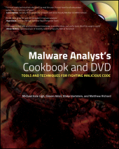 E-book, Malware Analyst's Cookbook and DVD : Tools and Techniques for Fighting Malicious Code, Ligh, Michael, Wiley