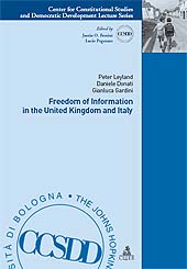 Capitolo, Libertà di informazione, accesso ai documenti amministrativi, riservatezza : modelli costituzionali a confronto, CLUEB