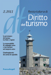 Articolo, La governance del turismo tra Stato e regioni e il ruolo del Ministro, Franco Angeli
