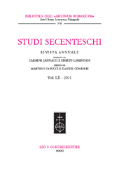 Issue, Studi Secenteschi : LII, 2011, L.S. Olschki