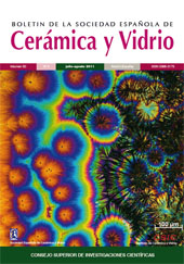 Fascículo, Boletin de la sociedad española de cerámica y vidrio : 50, 4, 2011, CSIC, Consejo Superior de Investigaciones Científicas